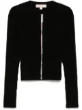 Michael Kors ribbed zip cardigan - Black