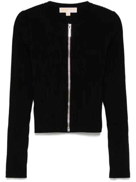 Michael Kors ribbed zip cardigan