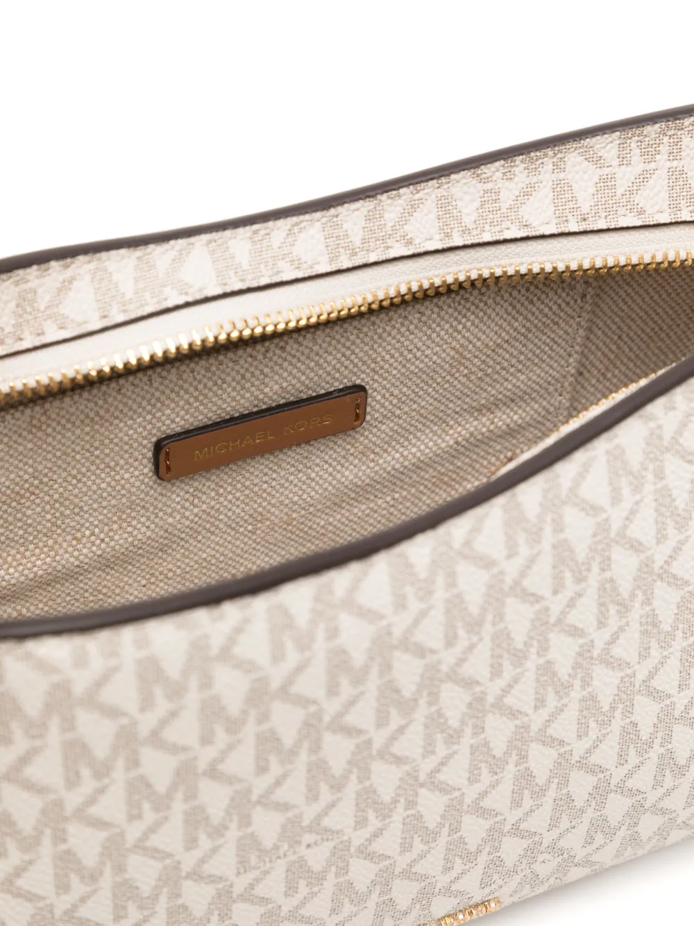 Michael Kors Schoudertas met logoprint Beige