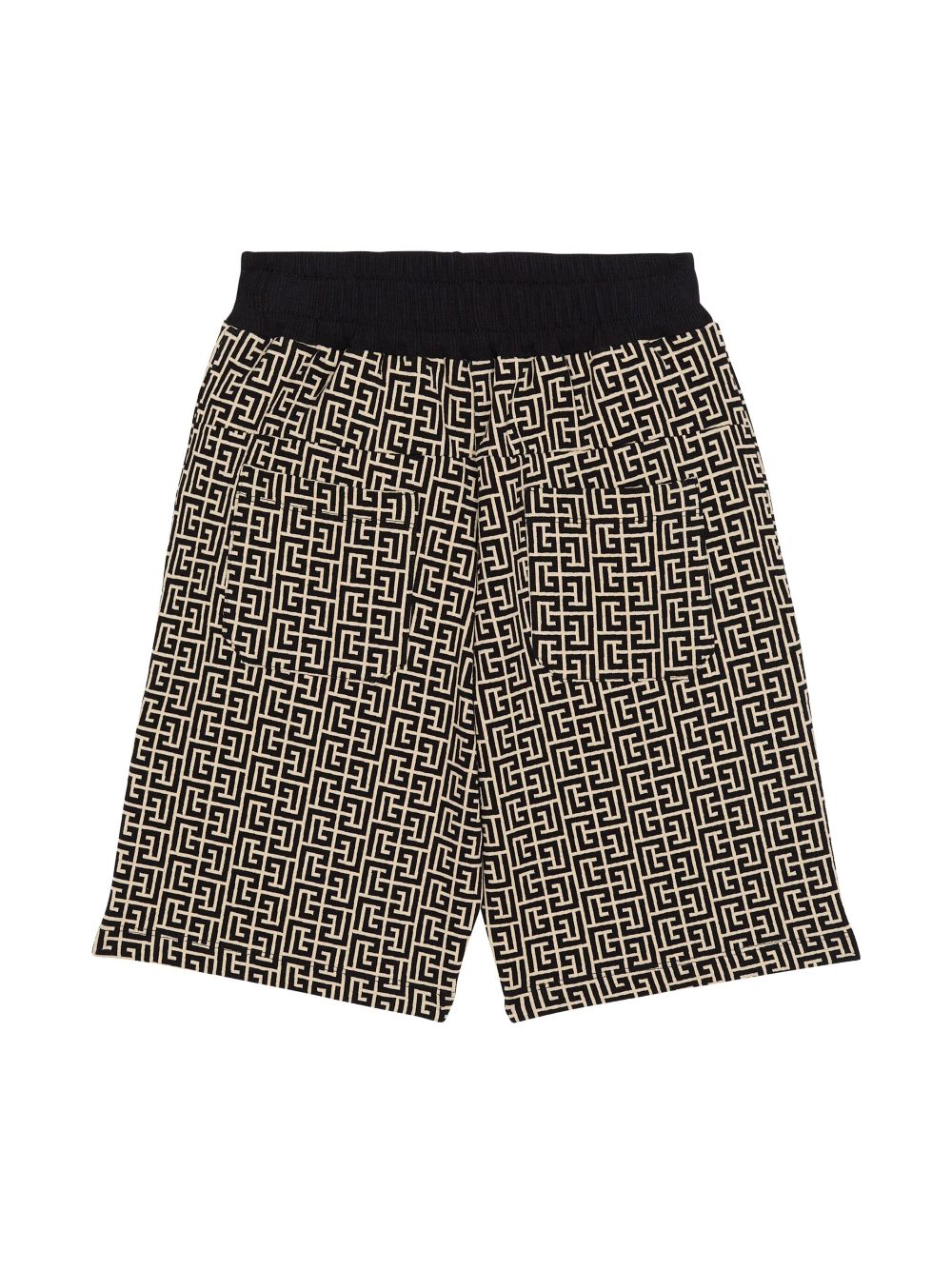 Balmain Kids Labyrinth shorts - Zwart