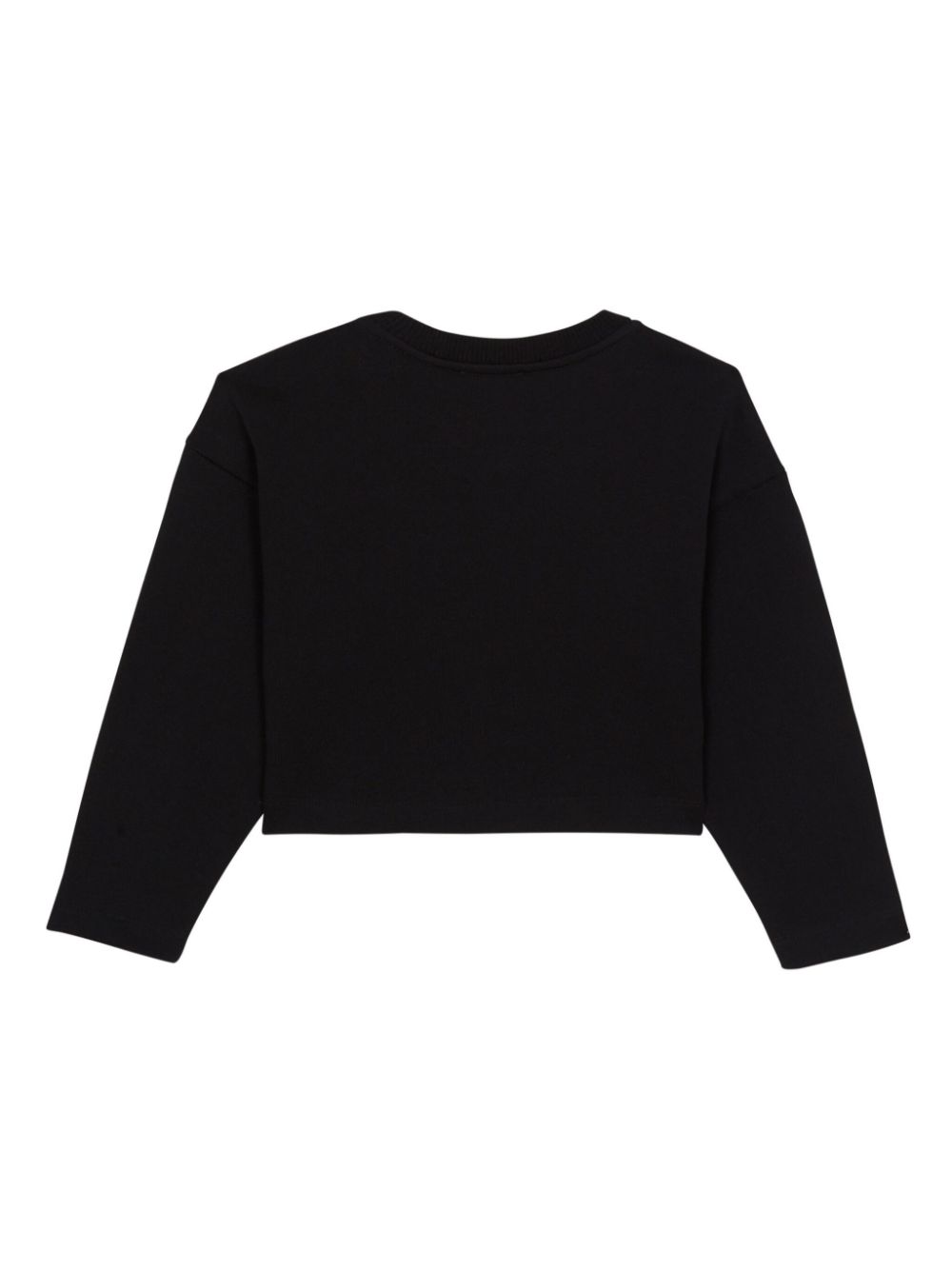 Balmain Kids Katoenen sweater met logoprint - Zwart