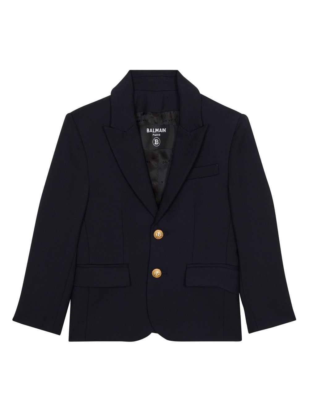 Balmain Kids wool-blend blazer jacket - Blue