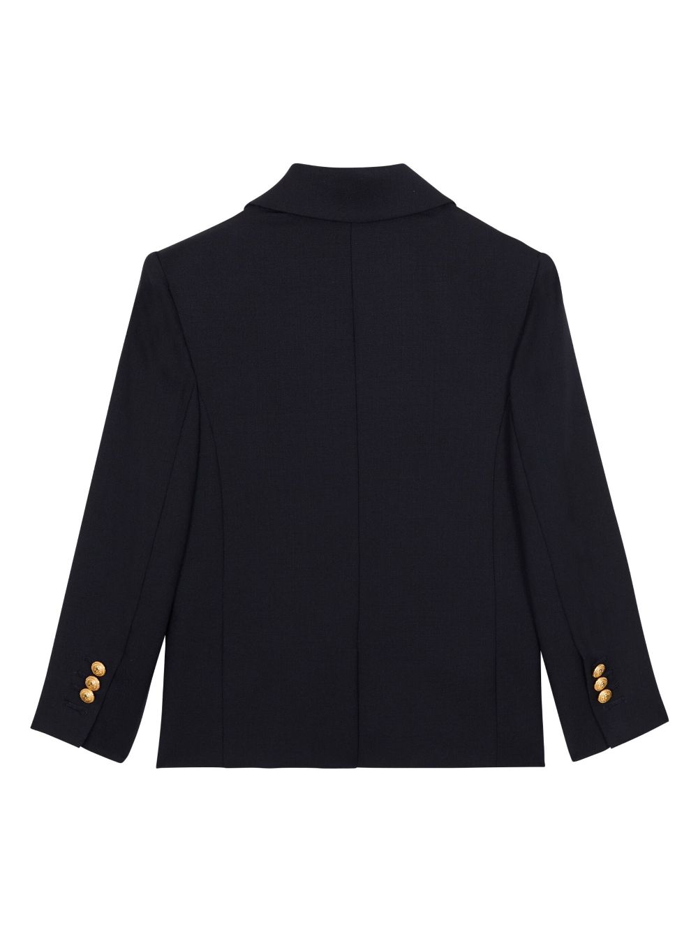 Balmain Kids Blazer van wolblend - Blauw