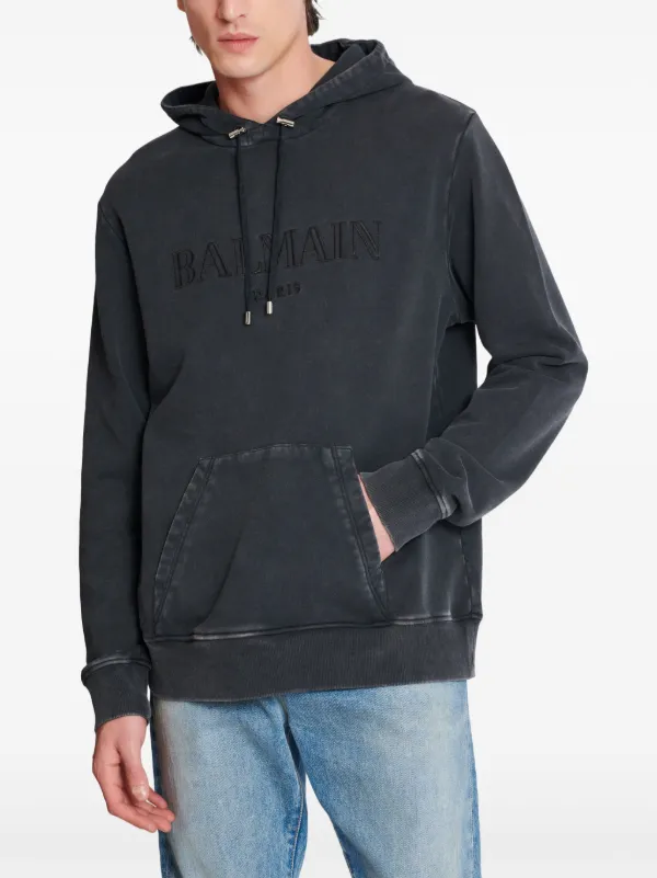 Balmain ロゴ パーカー | グレー | FARFETCH JP