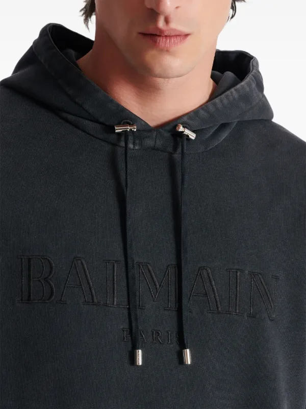 Balmain ロゴ パーカー | グレー | FARFETCH JP