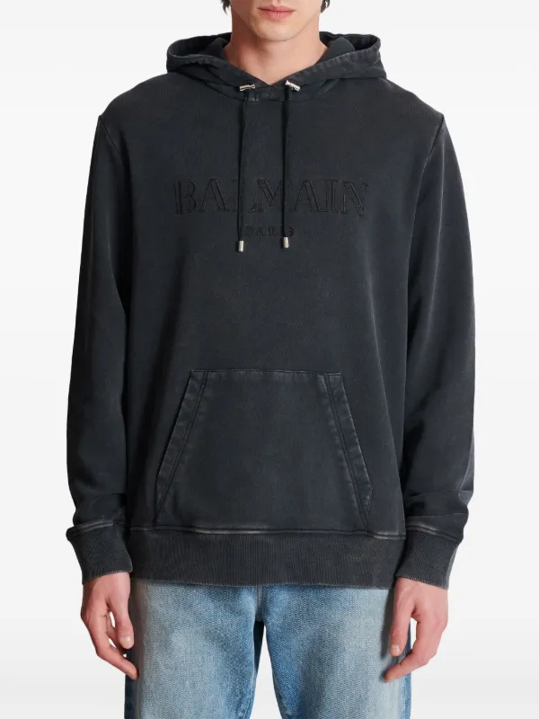 Balmain ロゴ パーカー | グレー | FARFETCH JP
