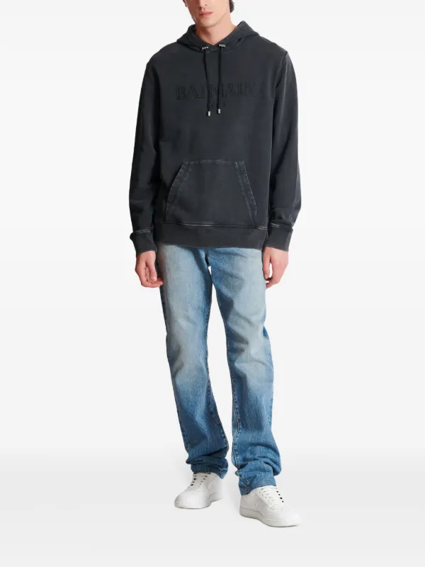 Balmain ロゴ パーカー | グレー | FARFETCH JP