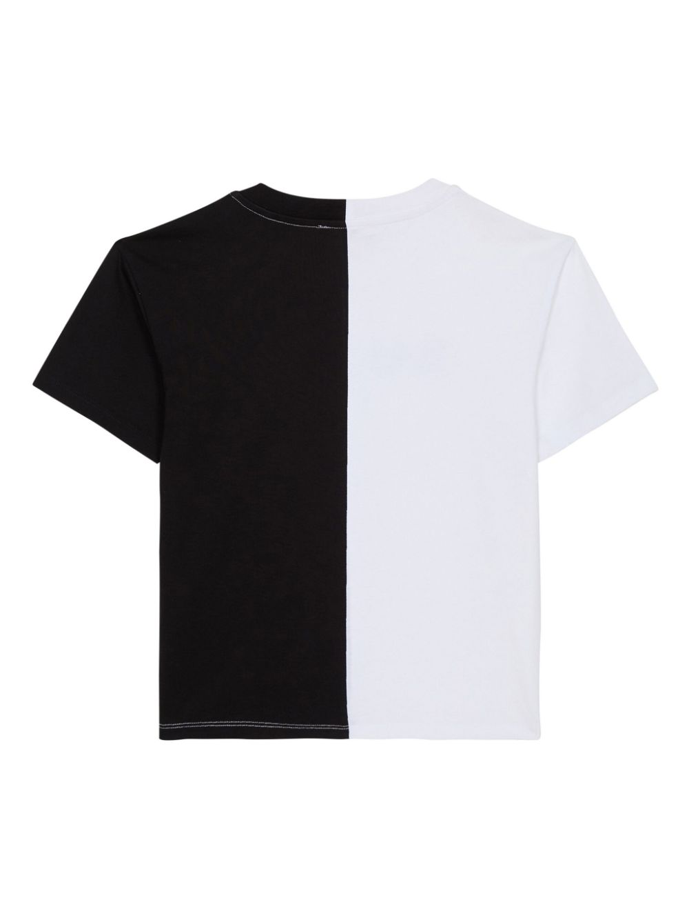 Balmain Kids Tweekleurig katoenen T-shirt - Wit