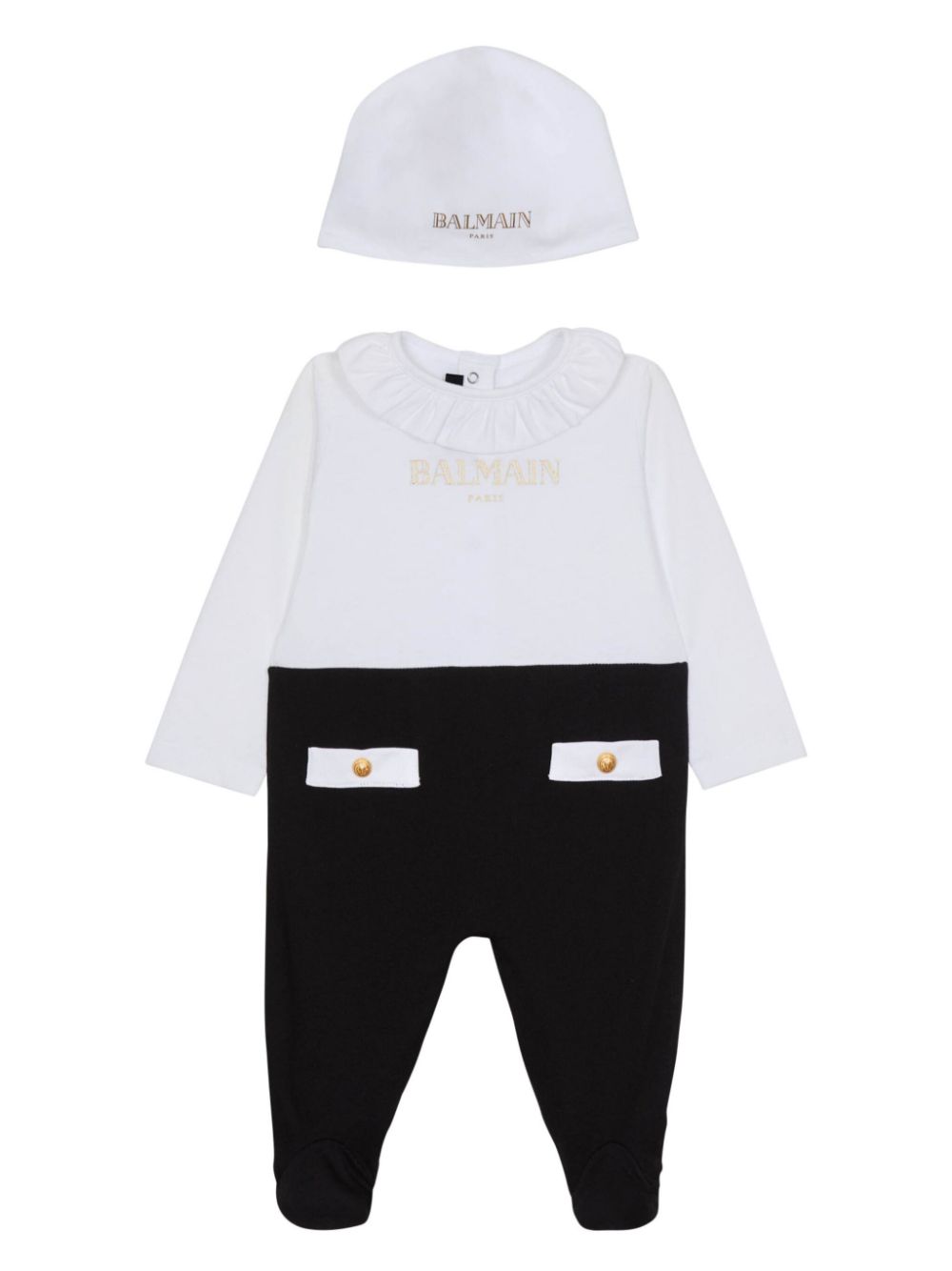 Balmain Kids Katoenen babypakje Wit