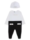 Balmain Kids cotton babygrow set - White