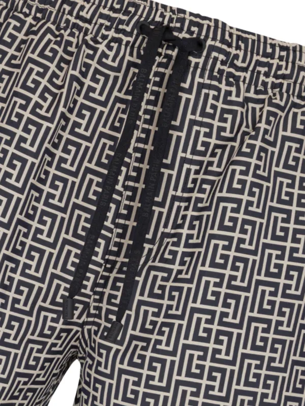 BALMAIN ツヒスPBラヒリンス水着 BKB8522000 001 PB Labyrintheモノグラム ビキニ - Women | BALMAIN