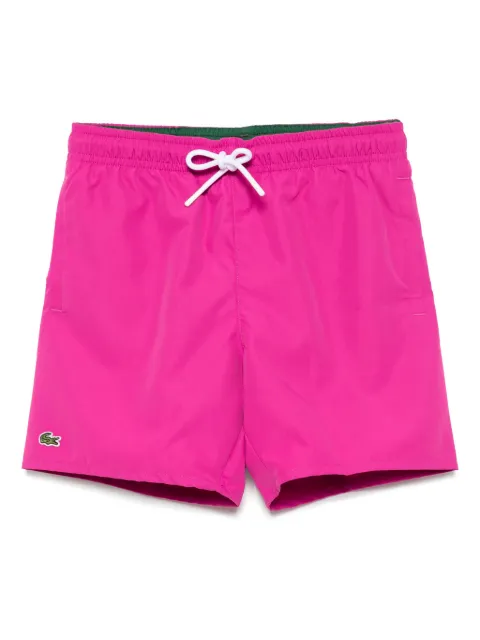Lacoste badge swim shorts