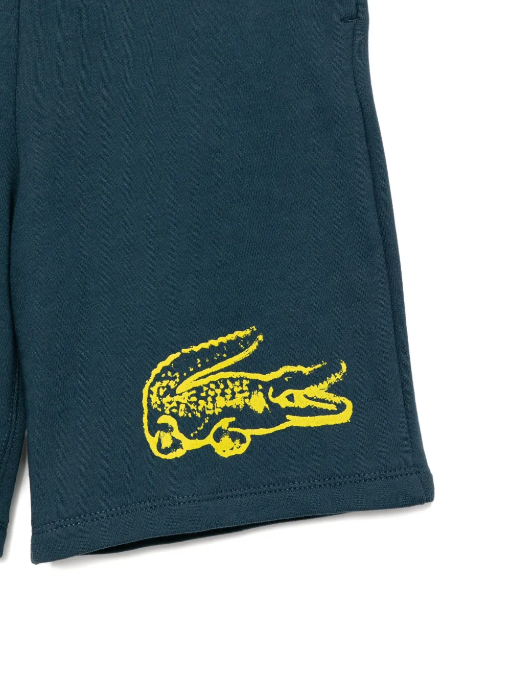 Lacoste Shorts met grafische print Blauw