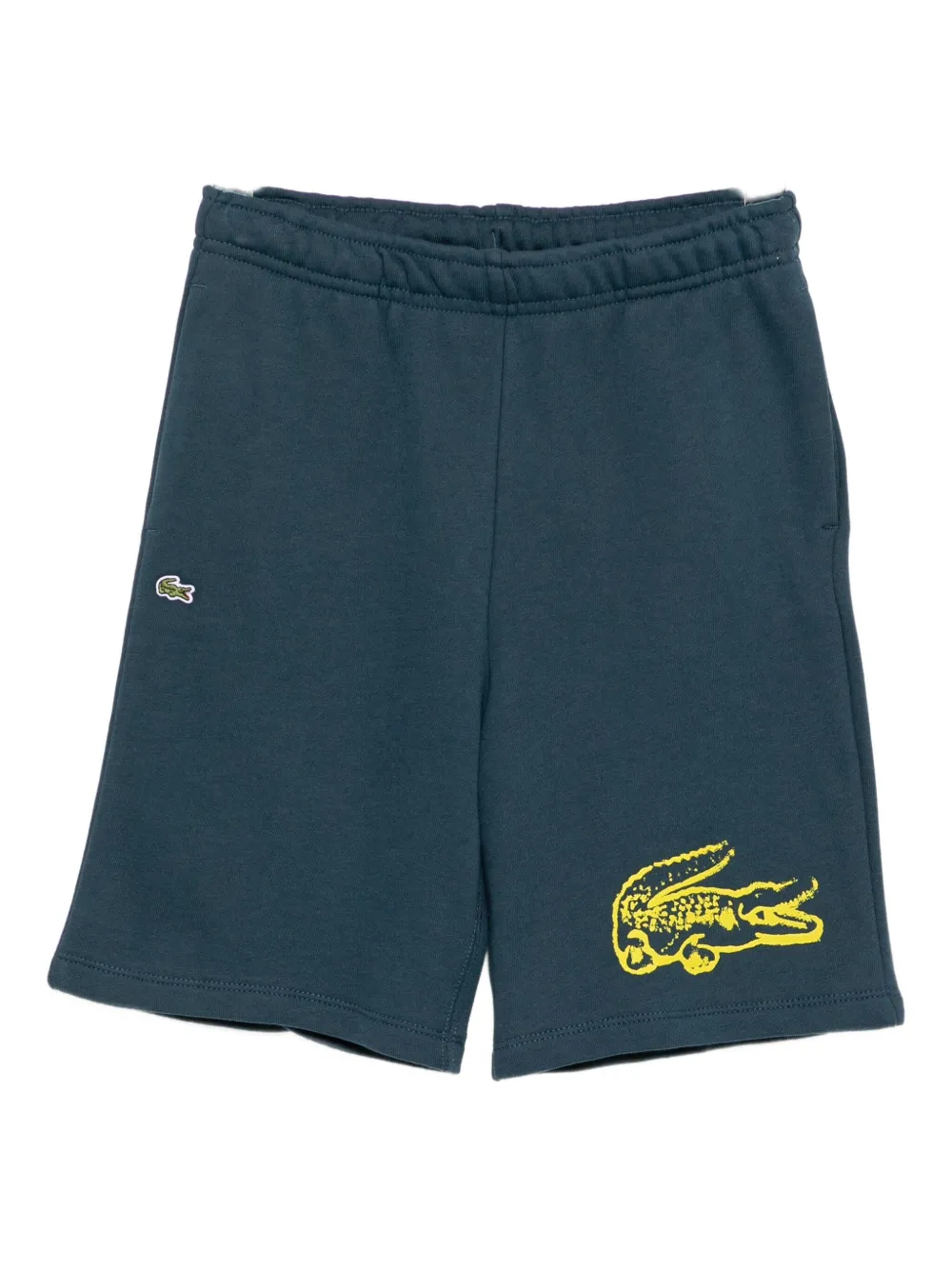 Lacoste Graphic-print Shorts In Blue