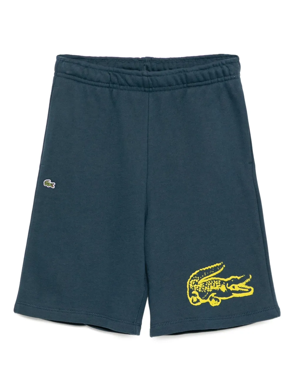 Lacoste Shorts met grafische print Blauw
