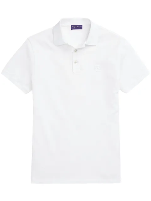 Ralph Lauren Purple Label playera tipo polo con logo bordado