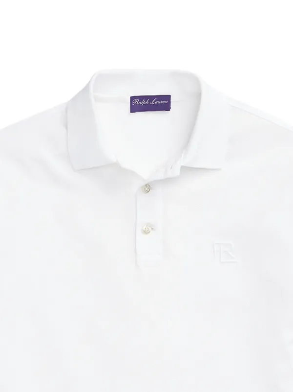 Ralph Lauren Purple Label logo-embroidered Polo t-shirt | White