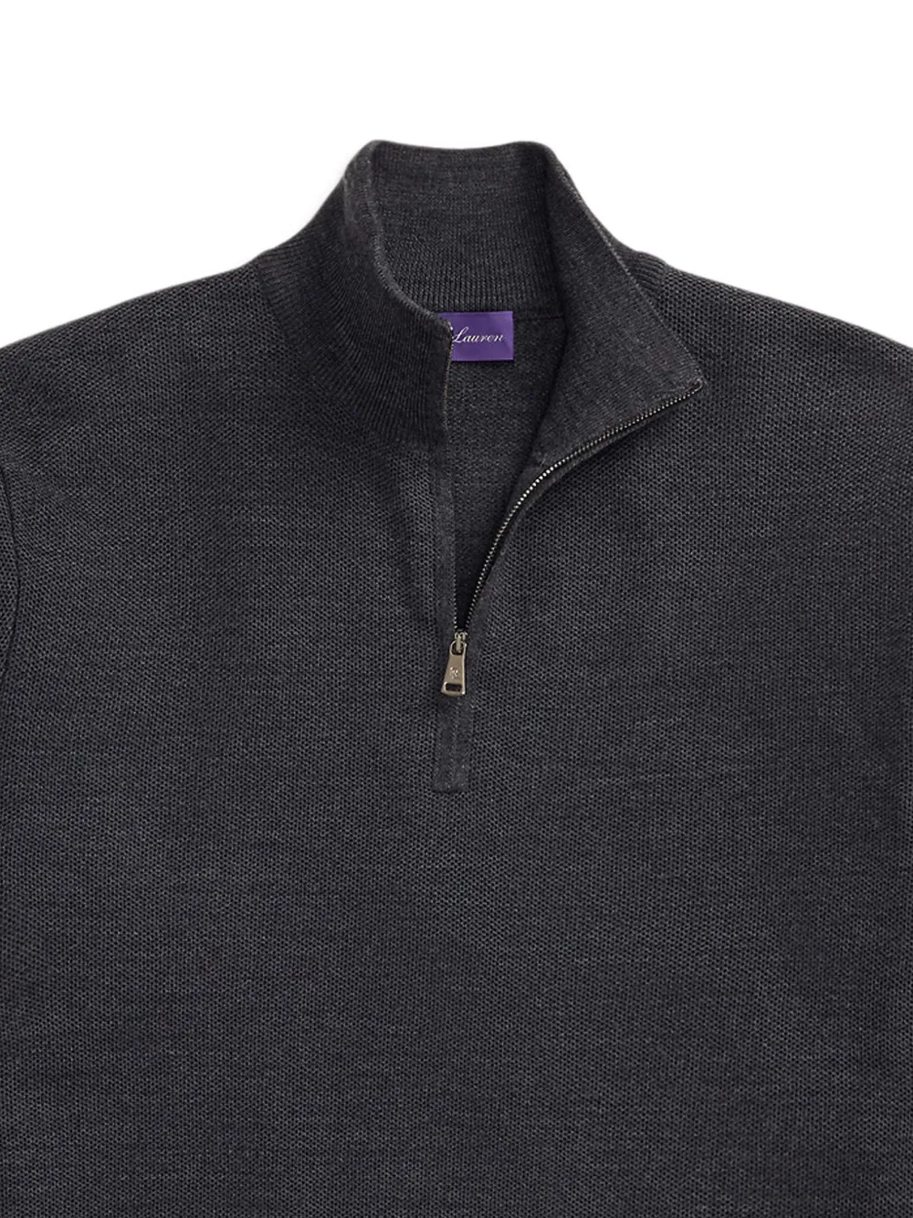 Ralph Lauren Purple Label Trui met halve rits Grijs