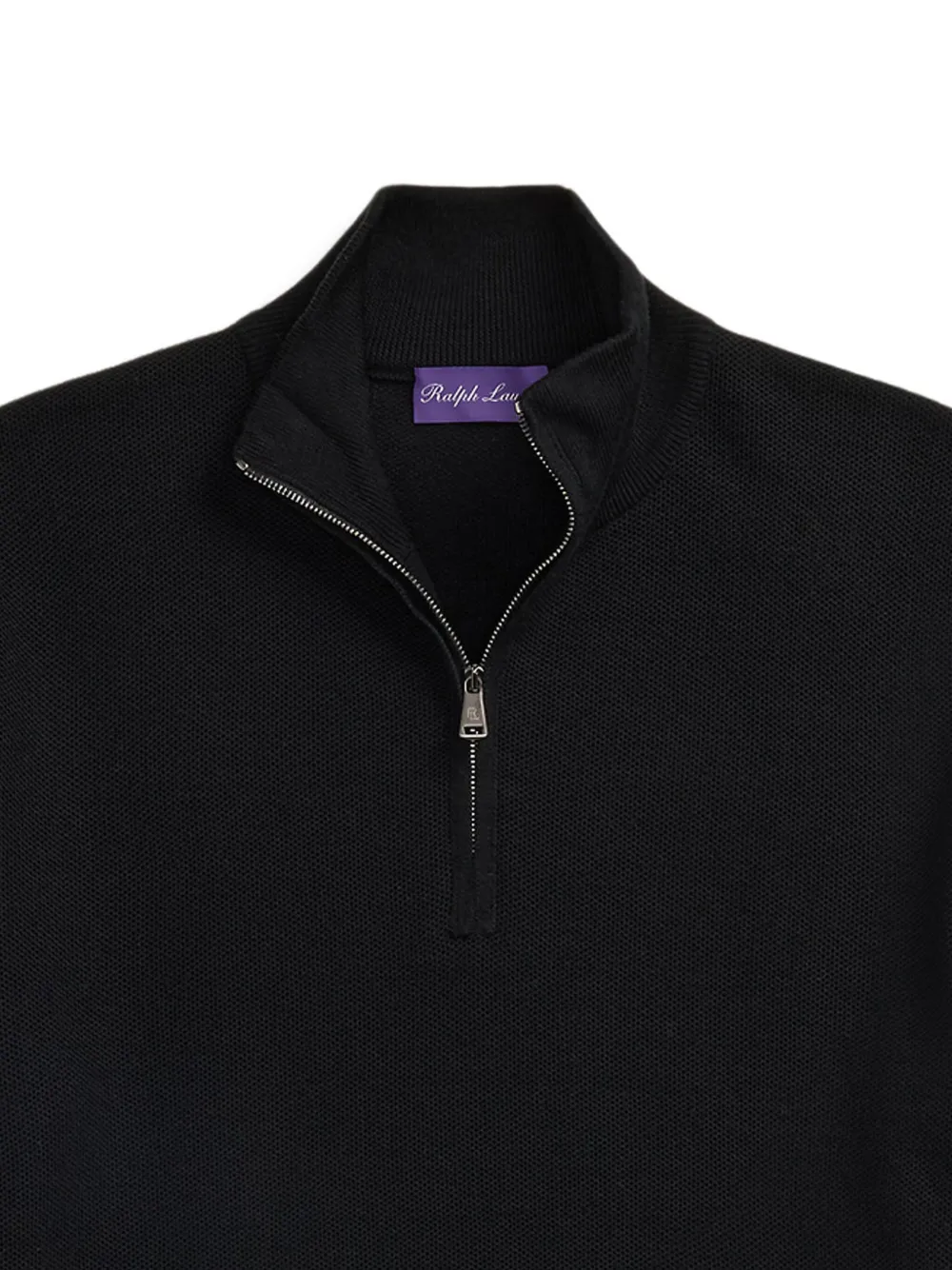 Ralph Lauren Purple Label Trui met halve rits Zwart