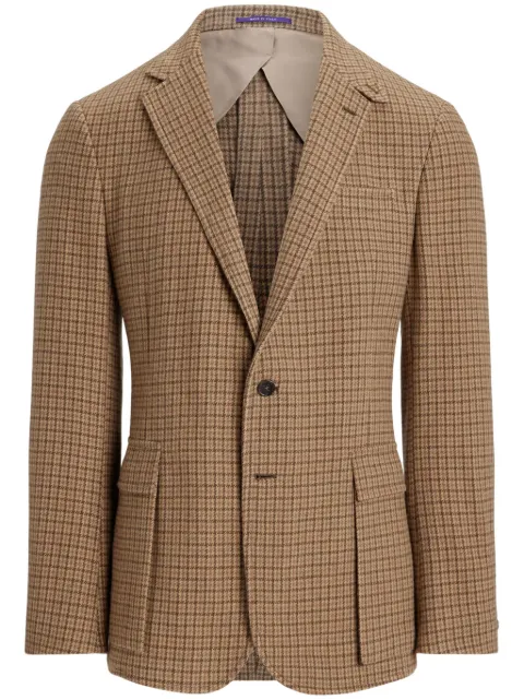 Ralph Lauren Purple Label checked single-breasted blazer
