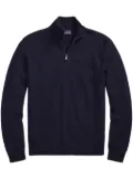 Ralph Lauren Purple Label piqué-weave wool sweater - Blue
