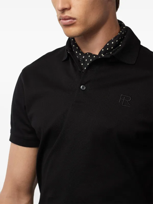 Ralph Lauren Purple Label Cotton Polo Shirt | Black | FARFETCH
