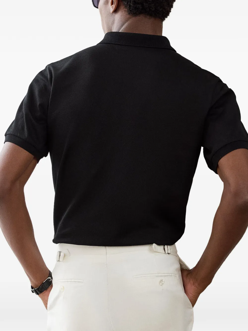 Ralph Lauren Purple Label Katoenen poloshirt Zwart
