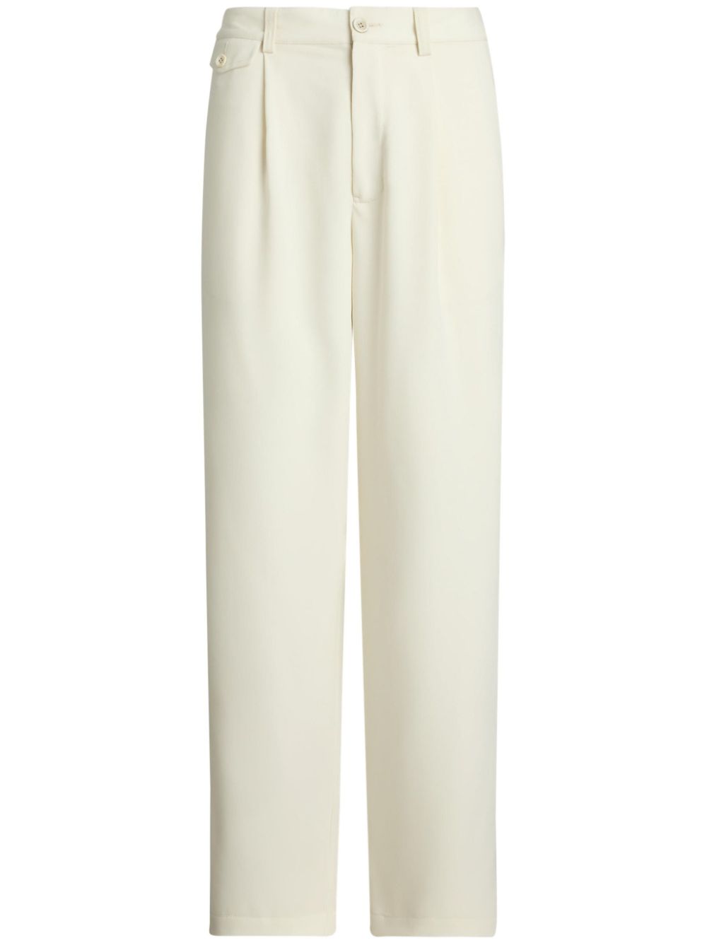 pleated wide-leg trousers