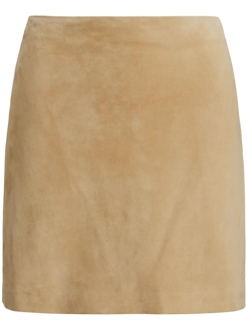 Ralph Lauren Collection Carreen suède mini-rok Beige