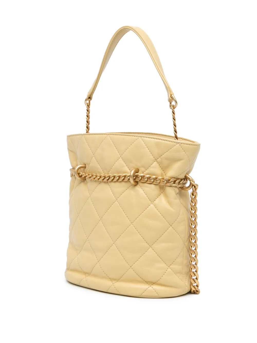 Affordable CHANEL 2021-2024 Mini Lambskin Pending CC bucket bag Women