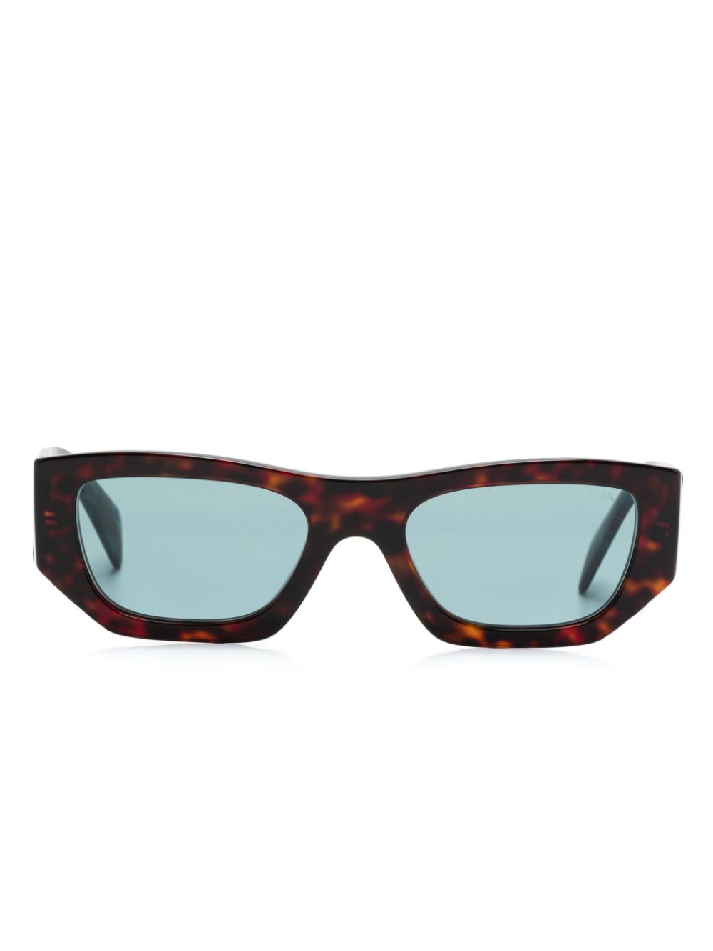 Prada Eyewear Zonnebril met rechthoekig montuur Bruin