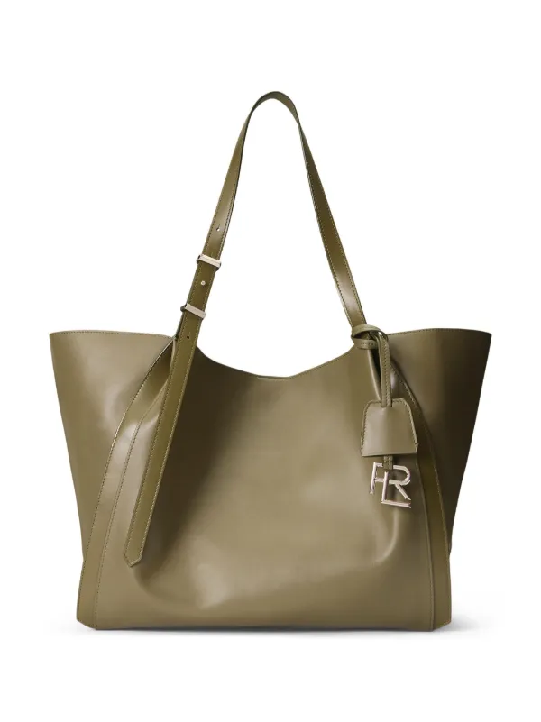 VTG Polo Rugby Ralph Lauren Bag Skull Canvas Tote Leather