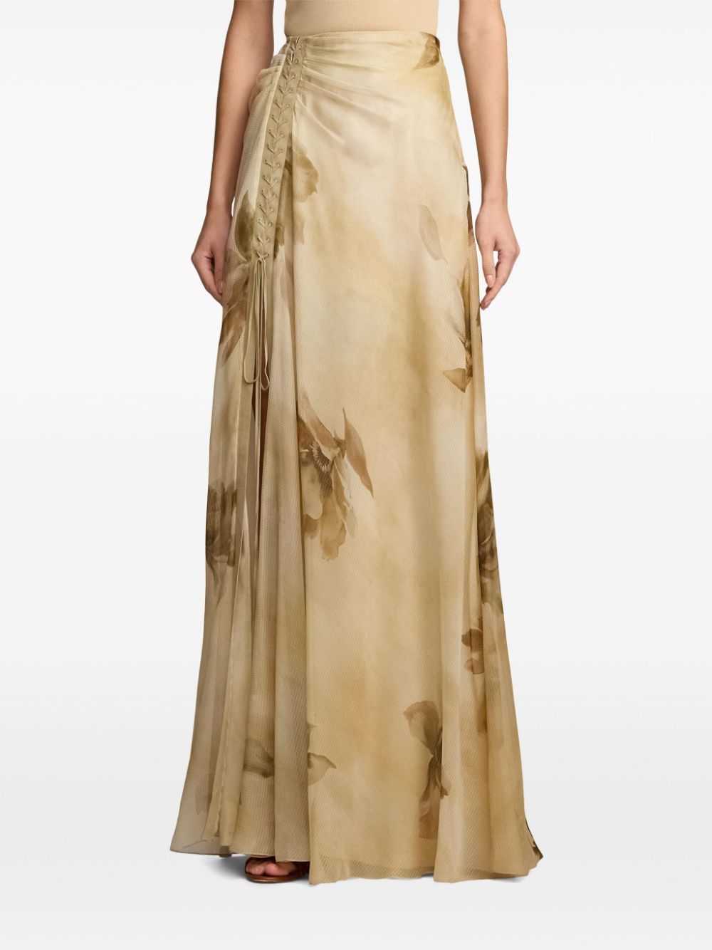 Ralph Lauren Collection Sienna maxi-rok - Beige