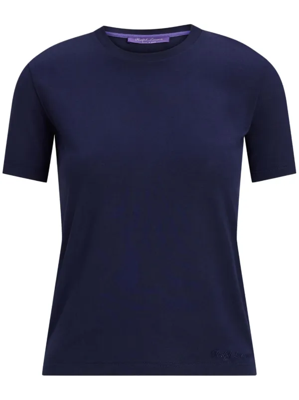 Ralph Lauren Collection Cotton T-shirt in Blue