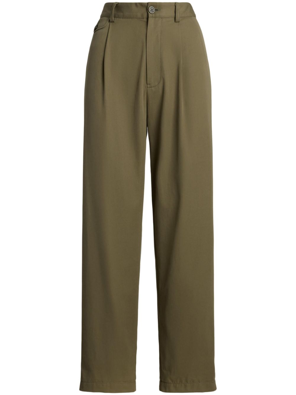 pleated wide-leg trousers