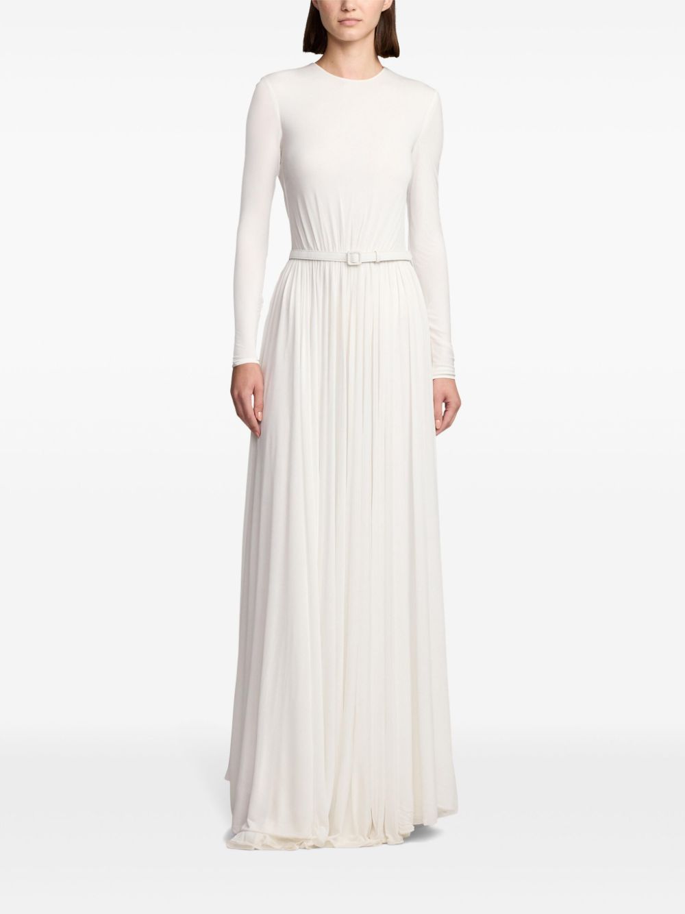 Ralph Lauren Collection Crêpe maxi-jurk - Wit