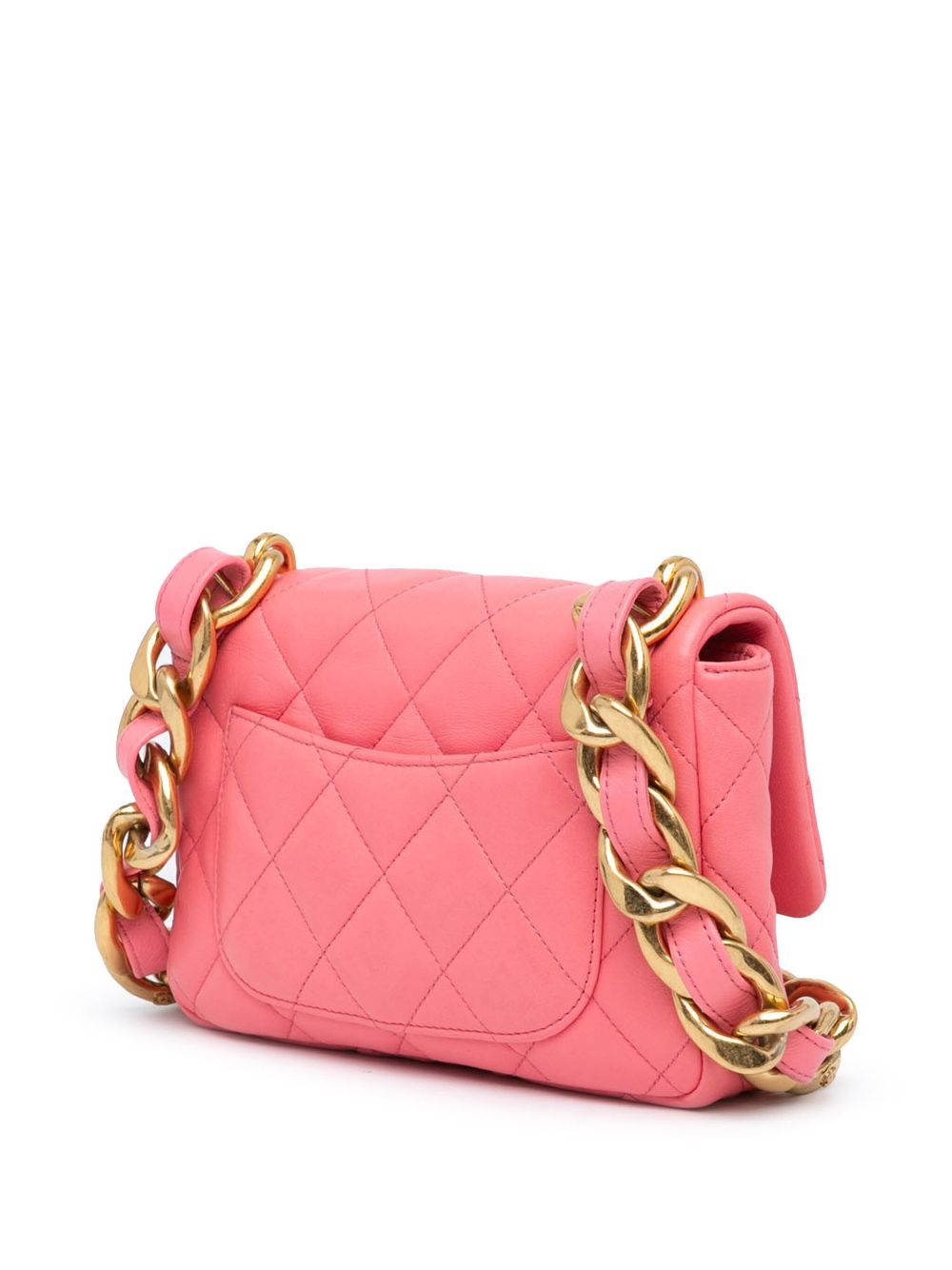 Affordable HOT SALE CHANEL 2021-2024 Small Quilted Lambskin Funky Town Flap shoulder bag Women