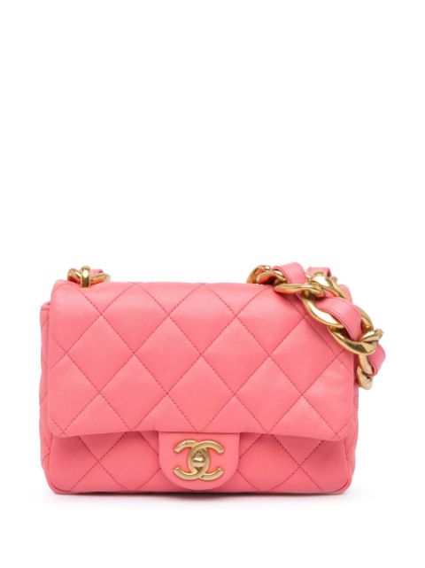 Affordable HOT SALE CHANEL 2021-2024 Small Quilted Lambskin Funky Town Flap shoulder bag Women