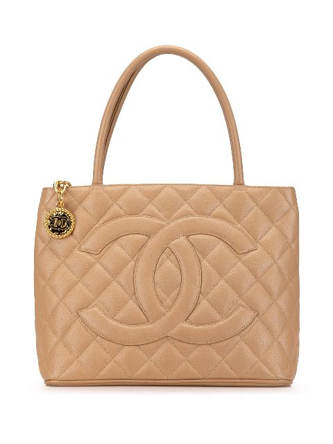 CHANEL 2000-2002 Caviar Medallion tote bag Women