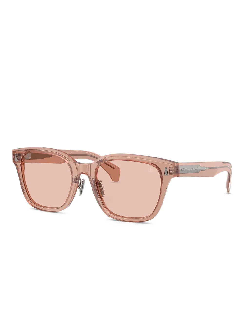 Moncler Eyewear Zonnebril met vierkant montuur Roze