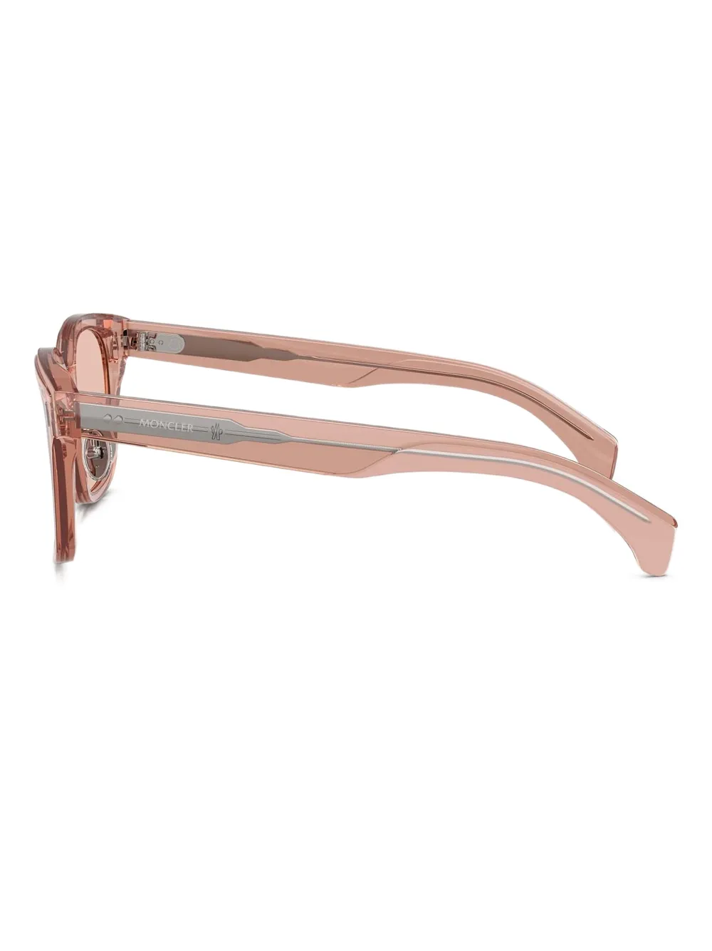 Moncler Eyewear Zonnebril met vierkant montuur Roze