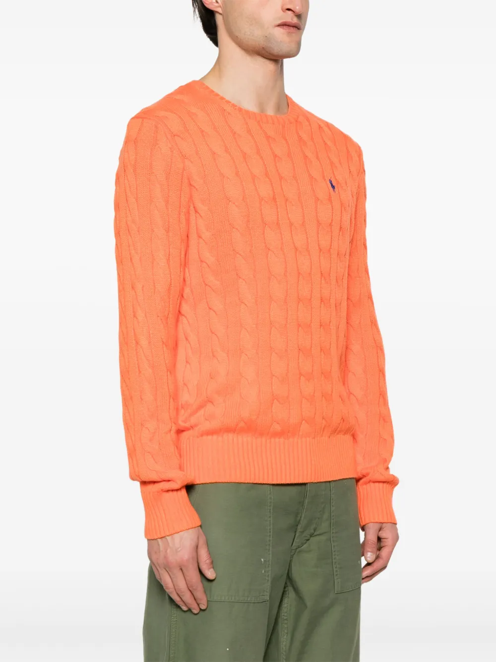 Polo Ralph Lauren Trui met geborduurd Polo Pony-logo Oranje