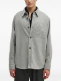 A.P.C. button-down patch-pocket shirt - Grey