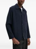 A.P.C. button-fastening patch-pocket jacket - PIA BLUE