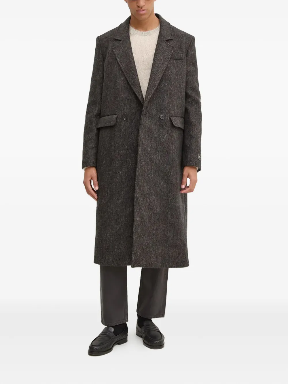 A.P.C. Trui met ronde hals en lange mouwen Beige