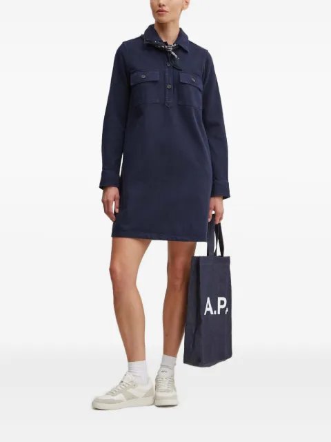 A.P.C. pocket-flap shirt dress