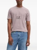 C.P. Company logo-print box-pattern T-shirt - Purple