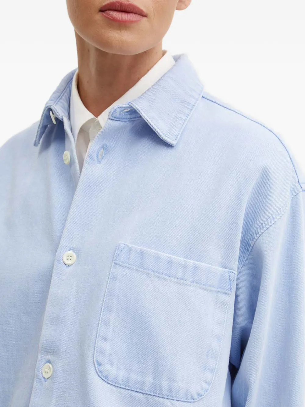 A.P.C. Blouse met zak Blauw