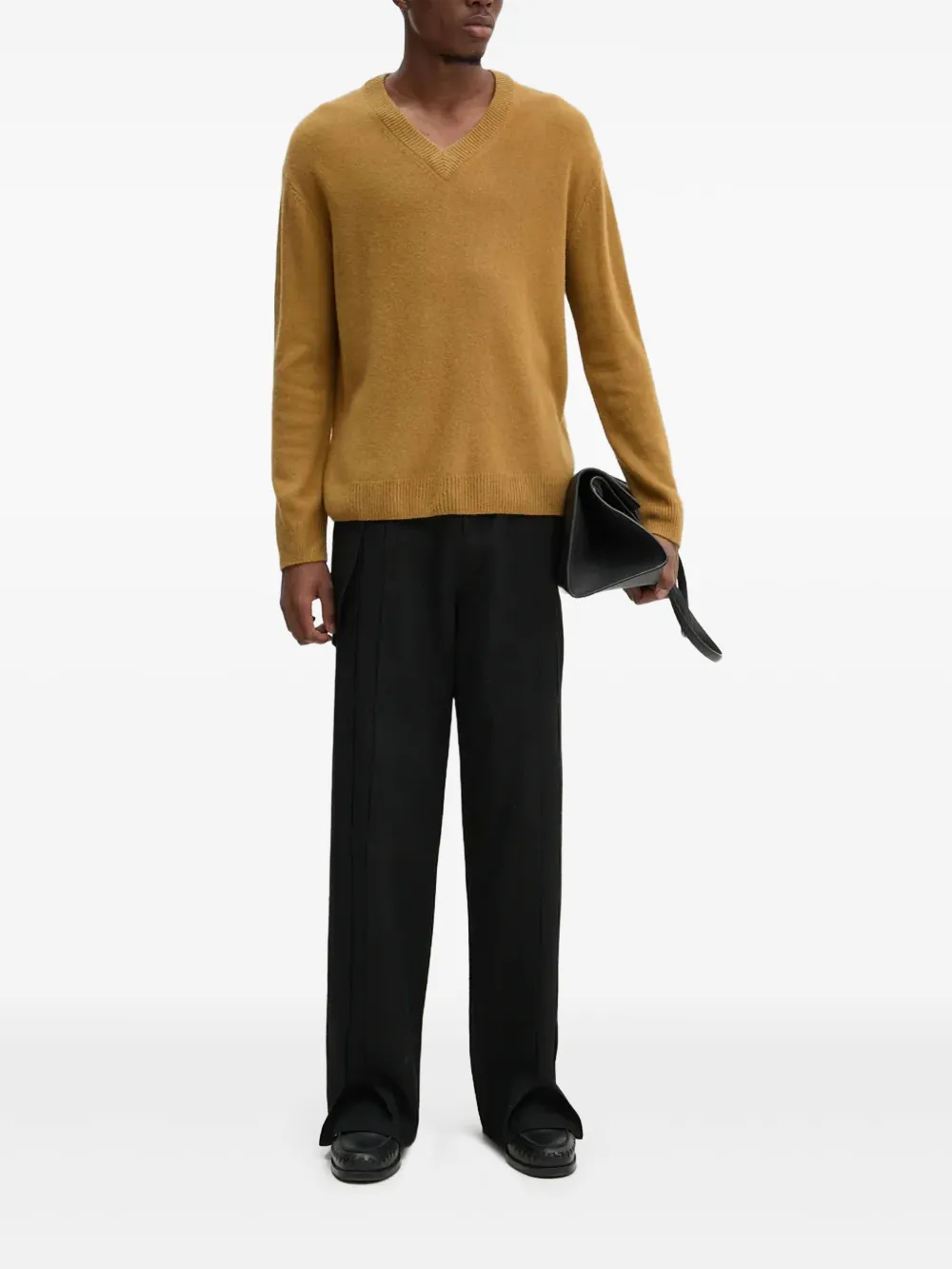 A.P.C. v-neck sweater | Brown | Image 1