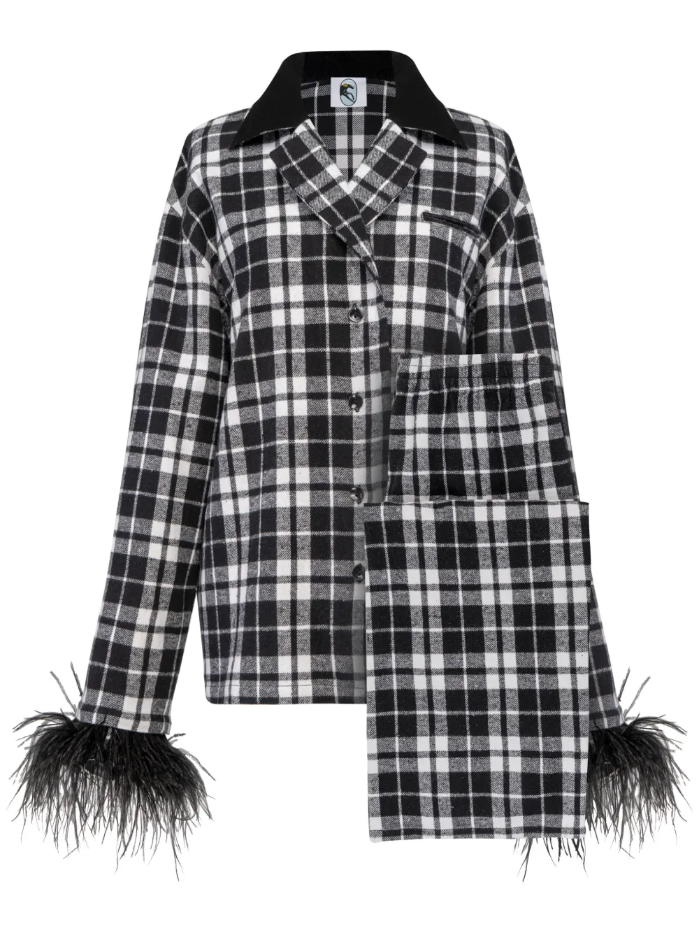 SLEEPER CHECKED FLANNEL PYJAMA SET